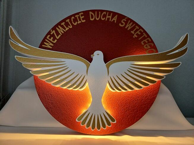 Bierzmowanie dekoracja z podświetleniem - zestaw NOWOŚĆ