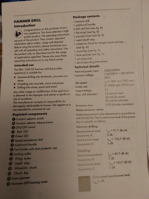 Młot udarowy elektryczny VEWOR