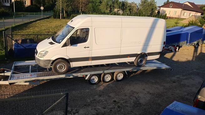 LAWETA na 2 auta 8,5x2,15 WCIĄGARKA BUS ROLKI przyczepa mini