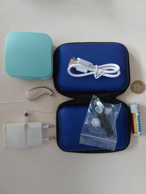 Aparaty słuchowe akumulatorowe 2 szt. w etui