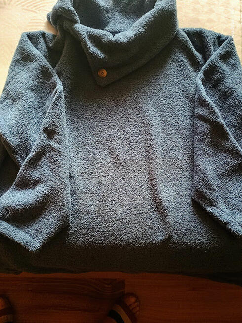 Niebieski polar, rozmiar XXL