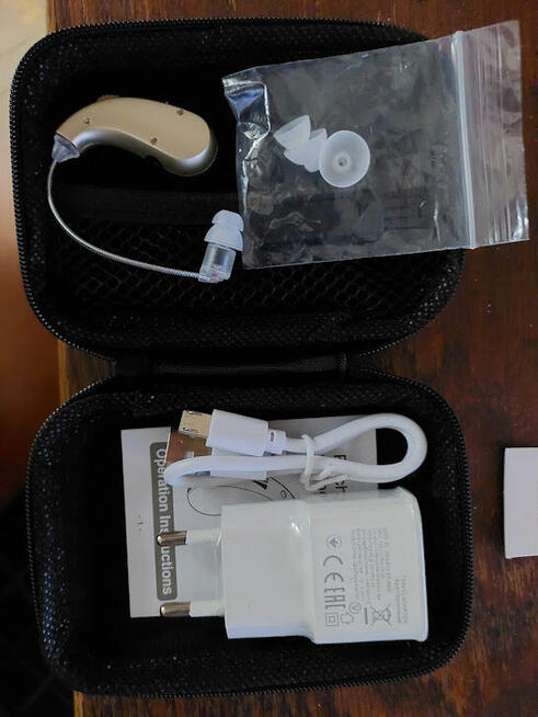 Aparaty słuchowe akumulatorowe 2 szt. w etui