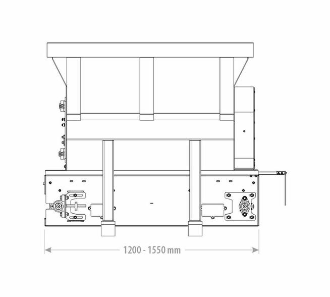 ROZŚCIEŁACZ TAŚMOWY, SZUFLA DO ŚCIELENIA MINI