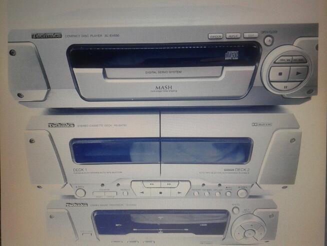 2 głośniki radio kasety CD wieza TECHNICS 4 elementy