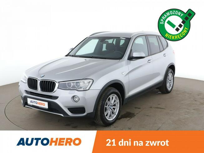 BMW X3 4x4, automat, 190KM, bi-xenon, LED, navi, grzane fotele, czujniki park