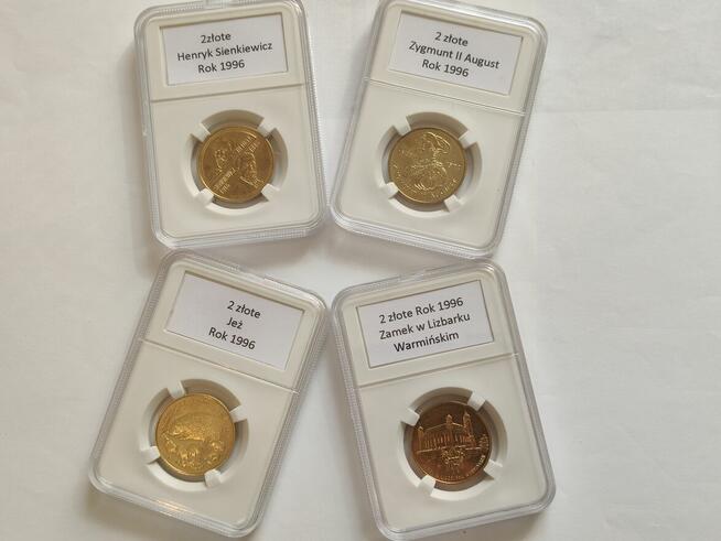 2zł NG 1996r.Komplet 4 Monety Mennicze w Slabach
