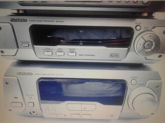 2 głośniki radio kasety CD wieza TECHNICS 4 elementy