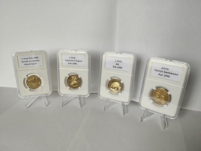 2zł NG 1996r.Komplet 4 Monety Mennicze w Slabach