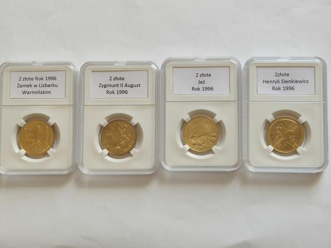 2zł NG 1996r.Komplet 4 Monety Mennicze w Slabach