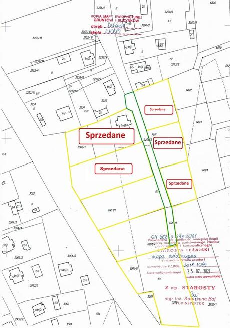 3.działki w Leżajsku.