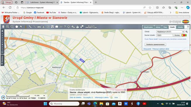 Działka rolna Kędzierzyn numer 155/3 o pow. 3008m2