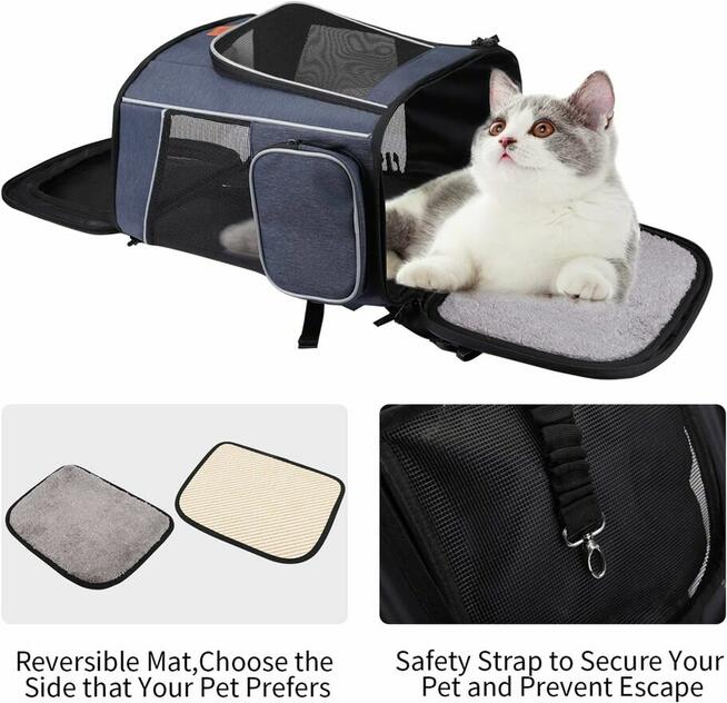 Morpilot Plecak do przenoszenia psa kota do7kg 33x28x42 Skła