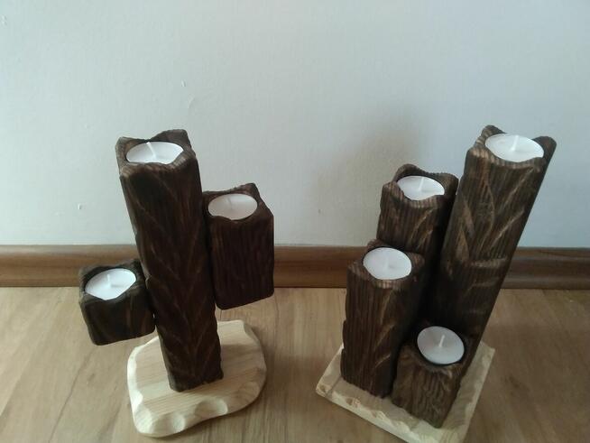 Lampion jako kominek.