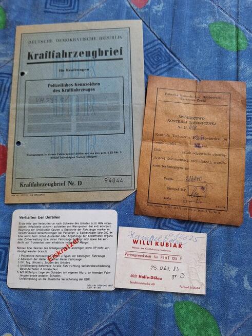 Sprzedam Fiata 125p, 1972r, 1300, wersja eksportowa do NRD