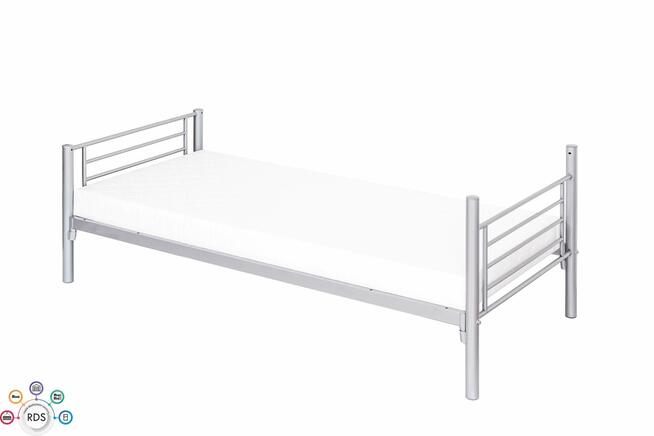 ŁÓŻKO PIĘTROWE metalowe ROZKŁADANE 2w1 90x200 + 2 MATERACE