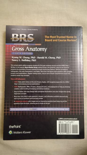 Gross Anatomy Chiny / Halliday