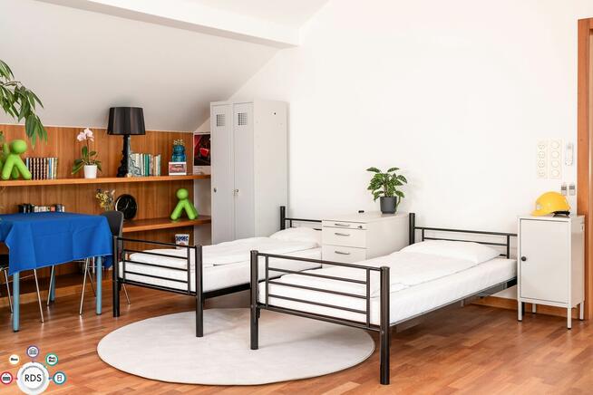 Nowe Łóżko piętrowe metalowe + 2 materace KOMPLET 200x90cm