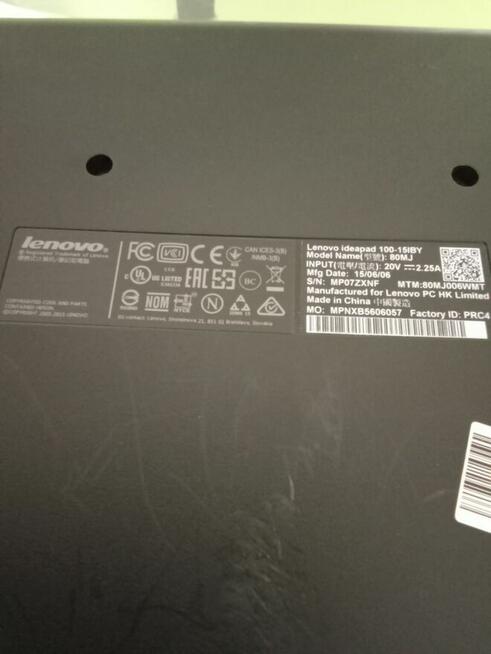 Sprzedam Laptop Lenovo 80MJ Uszkodzony Okazja Polecam