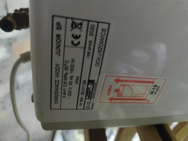 Mam do sprzedania elektryczny ogrzewacz wody junior 5p