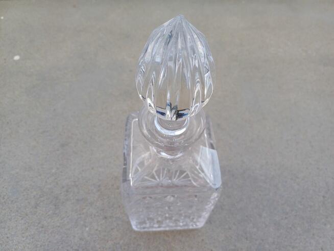 Karafka KRYSZTAŁ z 1980-stan doskonały (hand-made)-wys.25cm