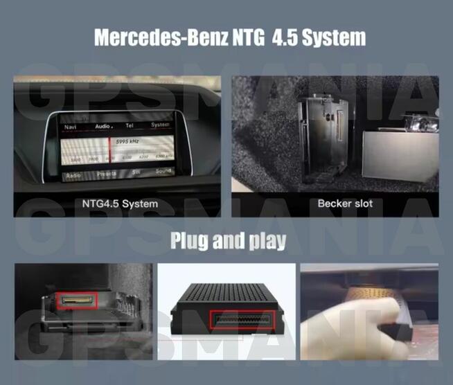 Mercedes Android Auto CarPlay NTG 4.5 C E CLA GLK SLK GLA