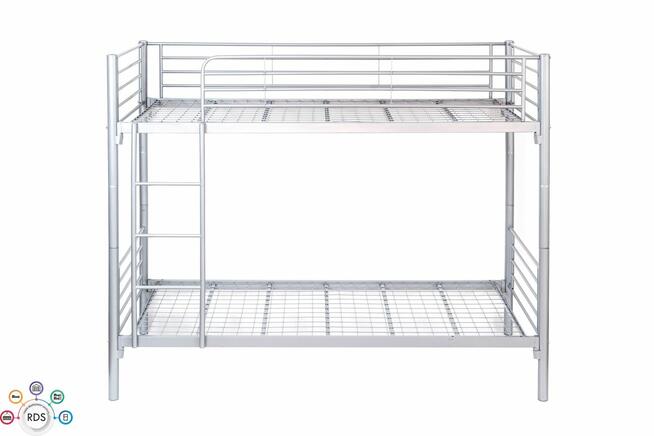 Nowe Łóżko piętrowe metalowe + 2 materace KOMPLET 200x90cm
