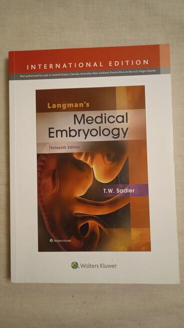 Medical Embryology, Sadler