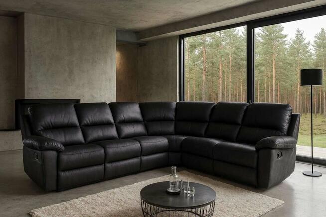 Styl i wygoda! Narożnik Gemini 3x1 - skóra + eko