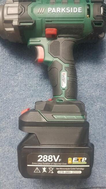 Adapter z bateri makity do Parkside