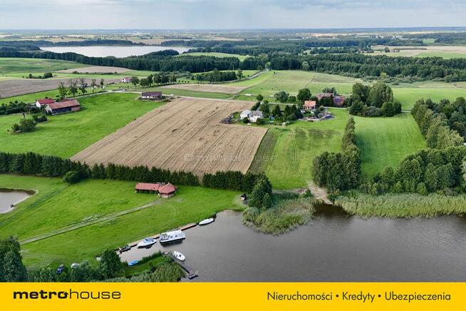 Działka z domem z linią brzegową Jeziorak!