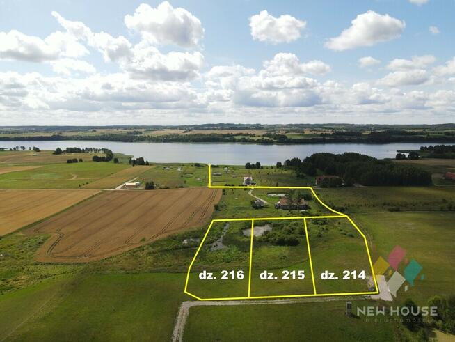 Działki z możliwością zabudowy, dojście do jeziora