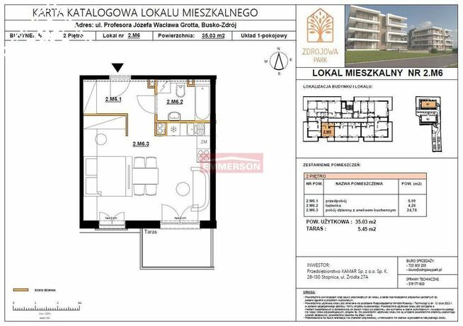 Promocja 1-pokojowe mieszkanie z tarasem