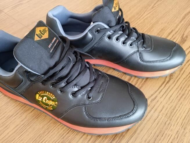 Sportowe Lee Cooper czarne przerobione na ORANGE