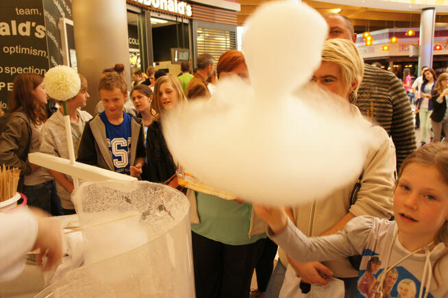 Maszyna do waty cukrowej Części Wata cukrowa Patyki Barwniki