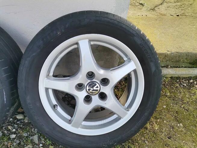 4 felgi aluminiowe wraz z oponami letnimi do VW Golf 5