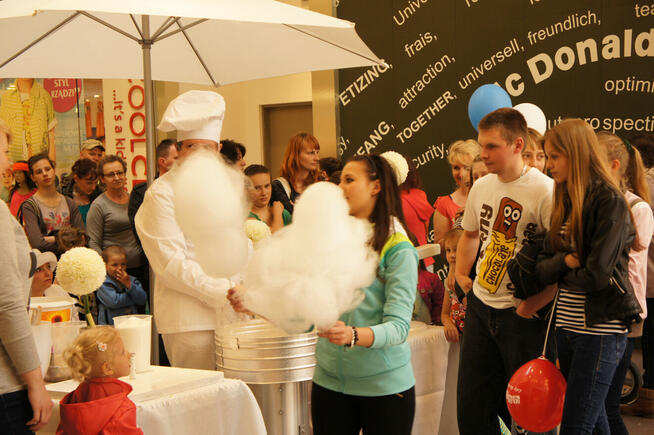 Maszyna do waty cukrowej Części Wata cukrowa Patyki Barwniki