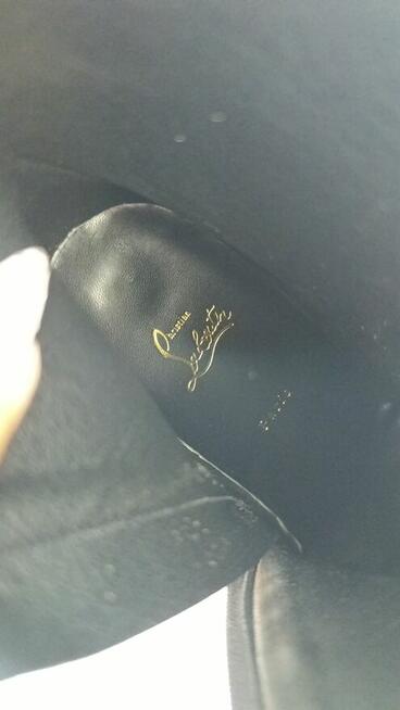 Szpilki botki Louboutin czerwona podeszwa używane