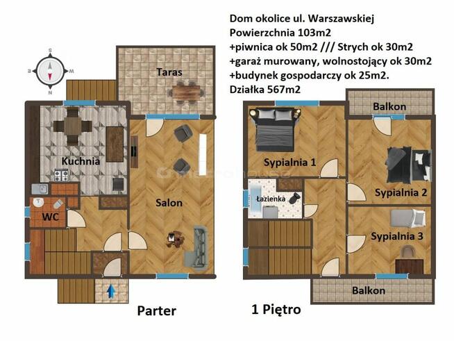 #REZERWACJA# Dom z potencjałem 103m2 + garaż
