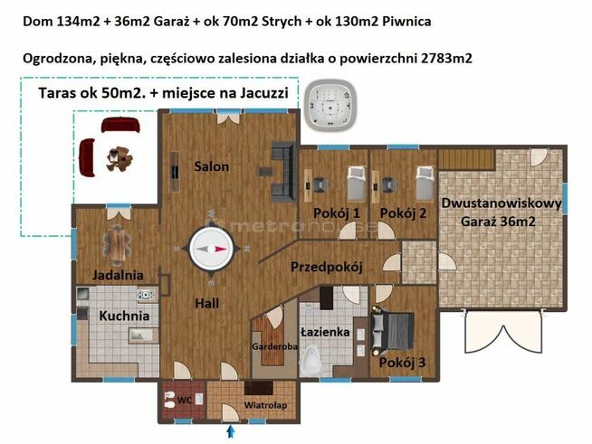 Przytulny dom 134m2 + działka 2783m2 #Grabanów