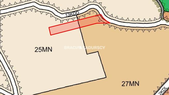 Działka usługowa Balice gm. Zabierzów, Pod Lasem