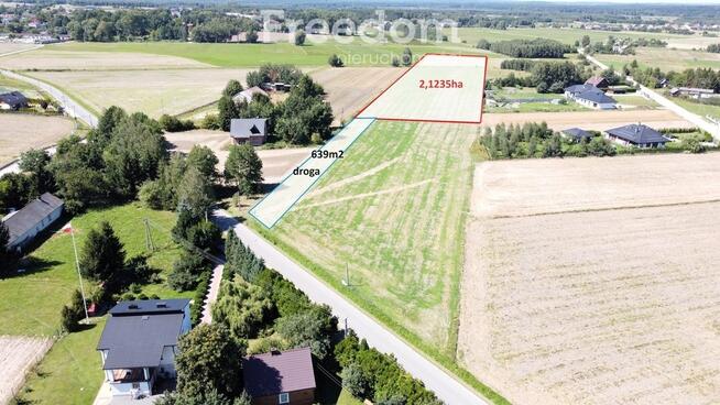 Działka budowlana 2,12 ha w Mirzec/świętokrzyskie