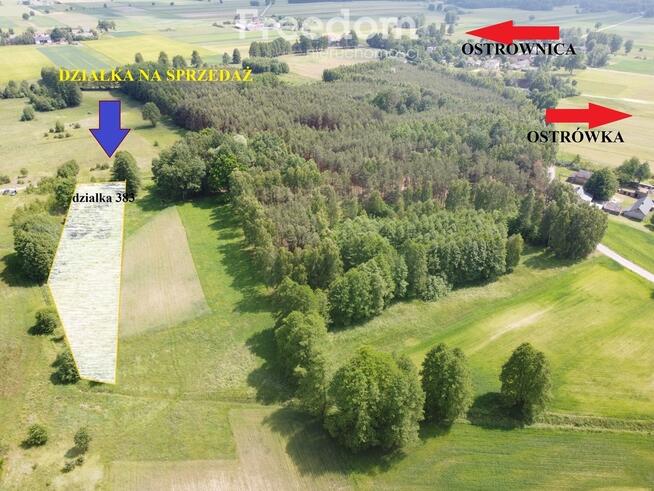 Działka budowlana/rekreacyjna 2900m2 Ostrownica