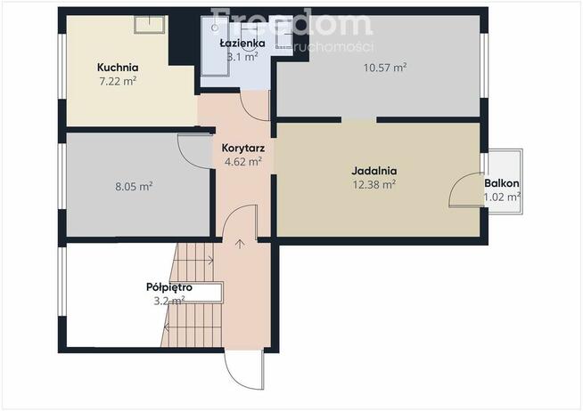 Mieszkanie 3-pokojowe 46 m2 w Ostrowcu Św.