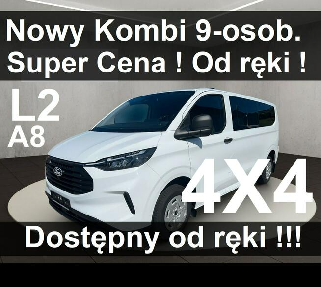 Ford Transit Custom 4x4 A8 L2 Trend 136KM Kamera Czujniki  Niska Cena - 2217zł