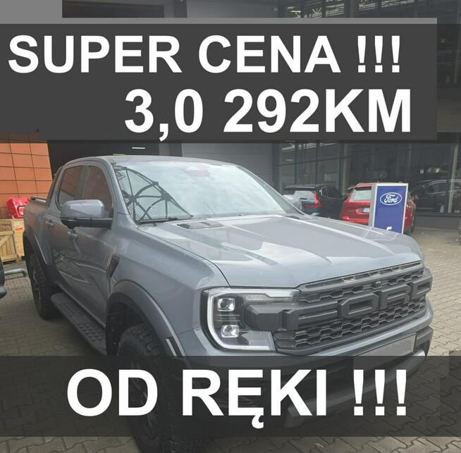 Ford Ranger Raptor Conquer Grey 3,0 V6 292KM Super Niska Cena! 2024 ! Od ręki Wyprzedaż