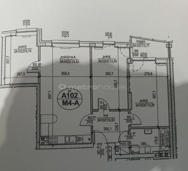 4 pokoje 71 m2/ loggia/ garaż /ogrody