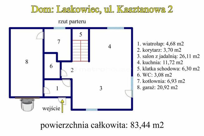 Laskowiec: komfortowy dom w zabudowie bliźniaczej