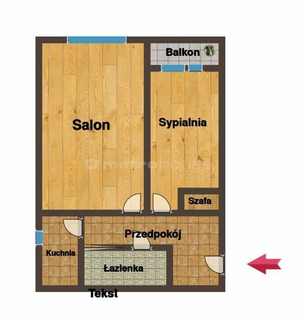 Zabrze-Rokitnica 2 pokoje z balkonem 40,67 m2
