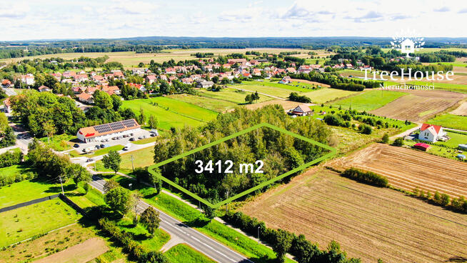 Duża działka budowlana w Pozezdrzu, gm. Węgorzewo.