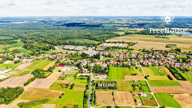 Duża działka budowlana w Pozezdrzu, gm. Węgorzewo.